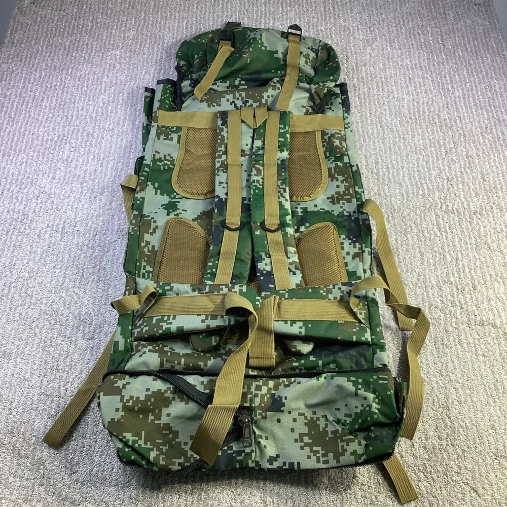 Camouflage Hiking Backpack Large Camping Military Tactical‎ Travel Bag New
